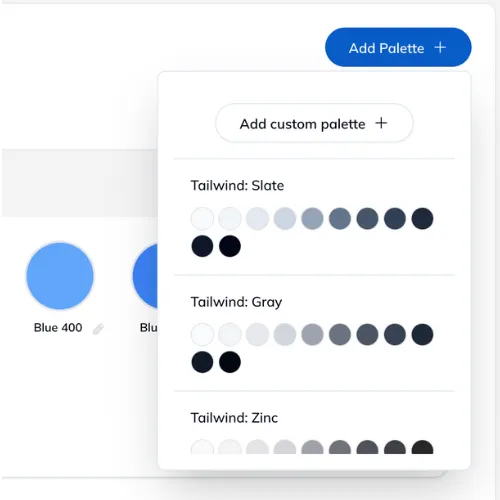 Define colour palettes for your brand