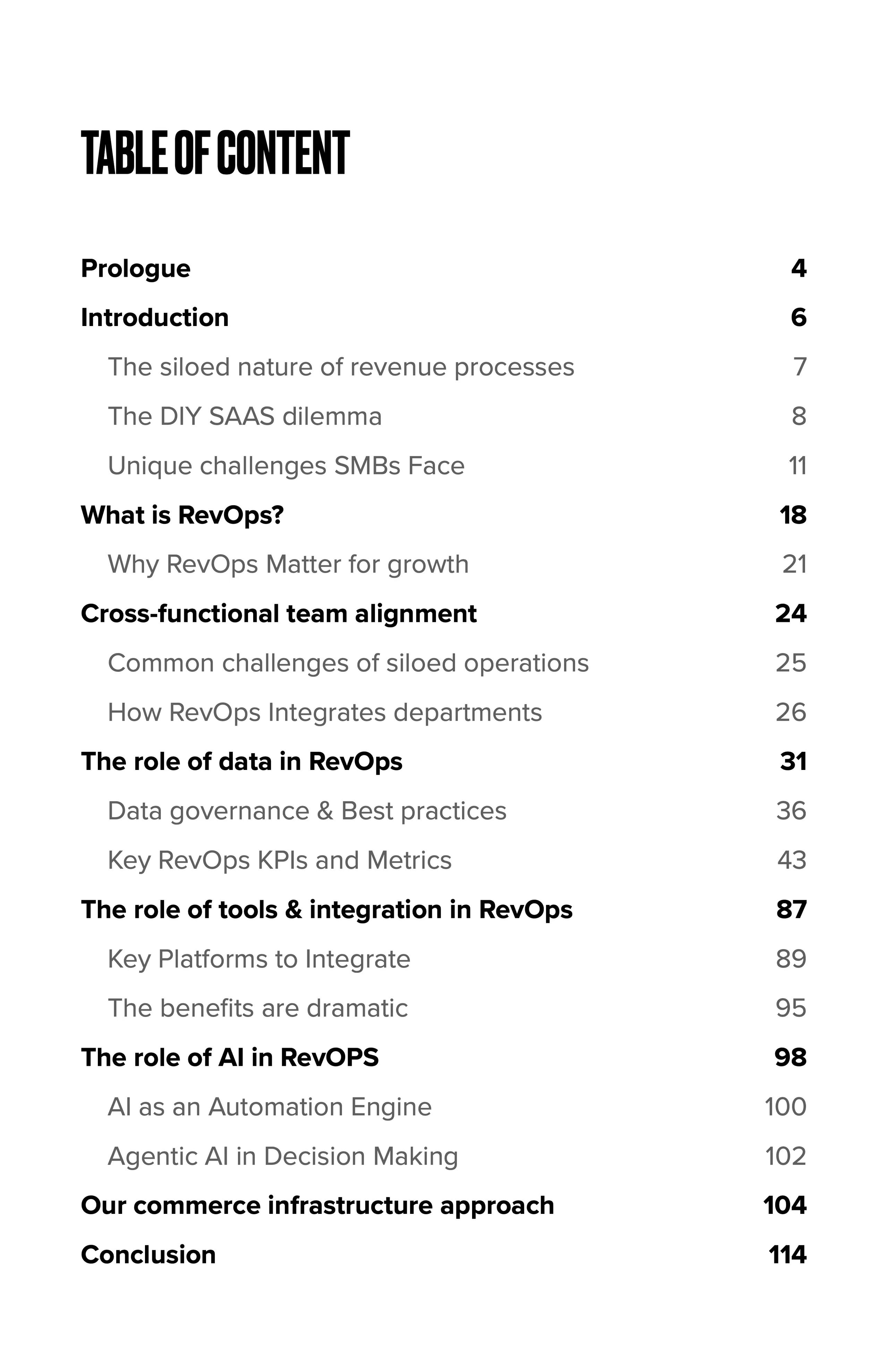 Table of Contents