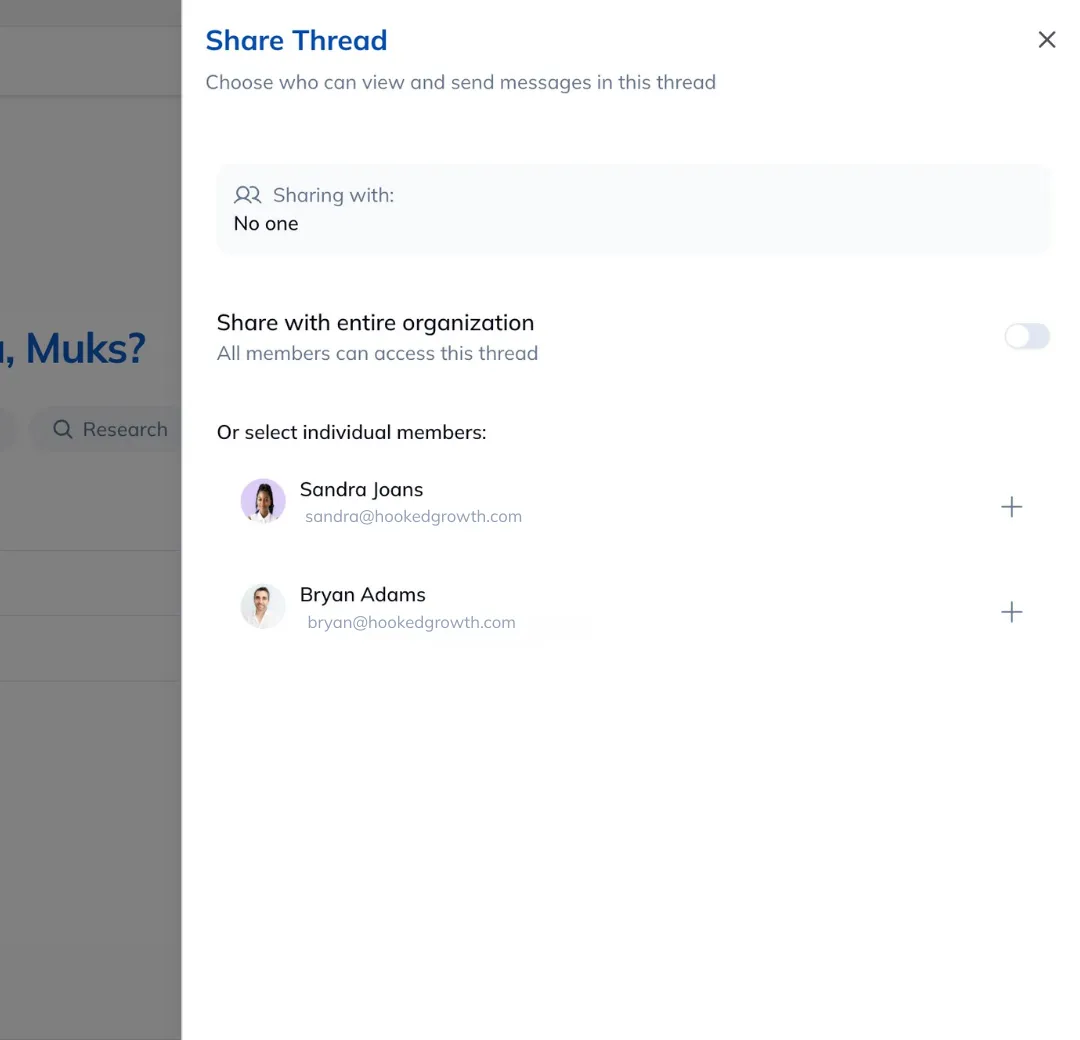 Share threads